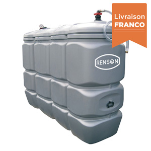 CUVE PEHD 2000L PRE-EQUIPEE