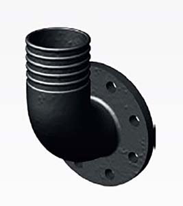 COUDE CANNELE DN150 PN16