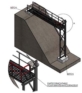 PASSERELLE L5,5M L1m