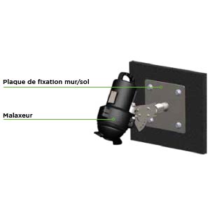 PLAQUE DE FIXATION MUR/SOL DRX