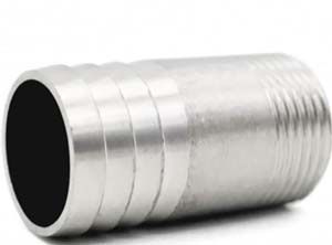 RAC DROIT CARRE/CAN INOX D150