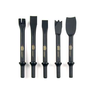 JEU DE 5 BURINS RONDS 10.2 mm